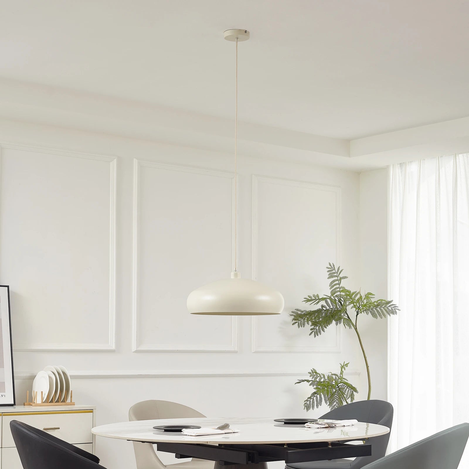 Runde Hängeleuchte Elover aus Eisen