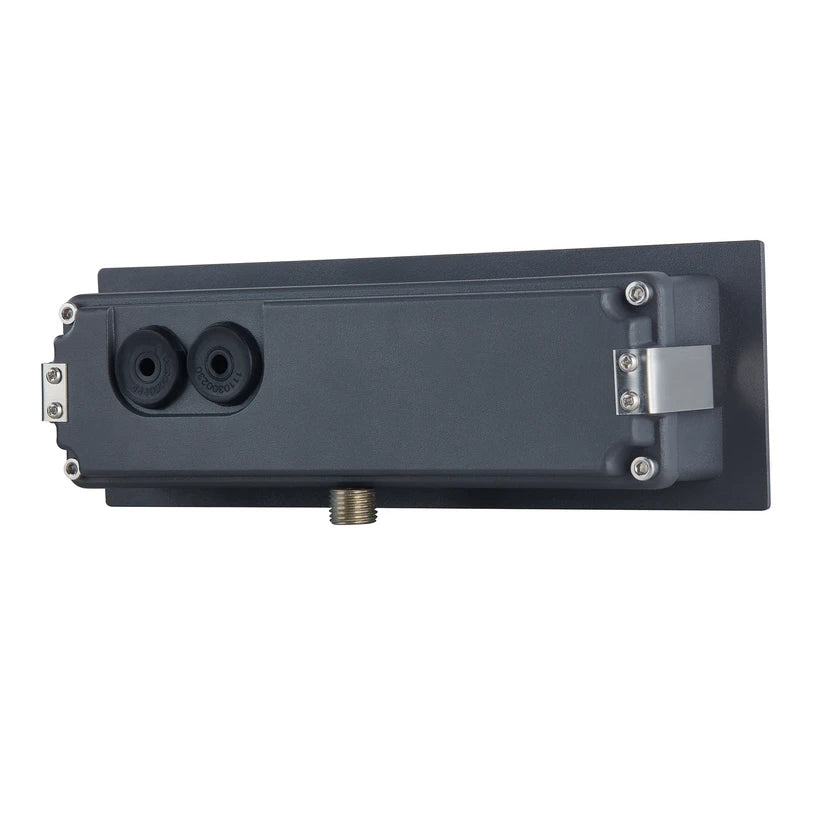 Lucande LED-Wandeinbauleuchte Loya, 23 x 8 cm, grau, IP54