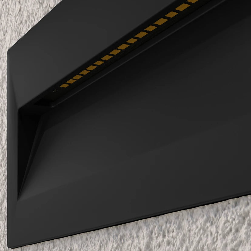 Lucande LED-Wandeinbauleuchte Loya, 23 x 8 cm, grau, IP54