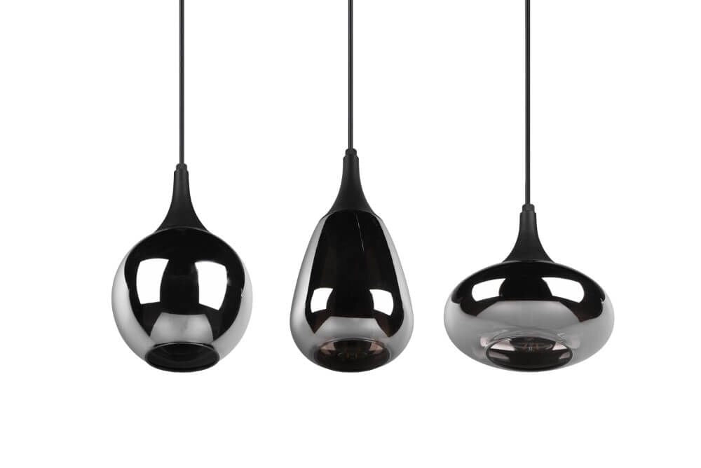 Pendelleuchte "Lumina" schwarz 3-flammig
